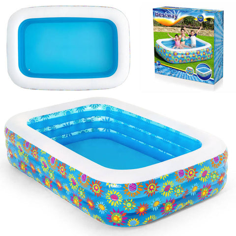 Happy Flora Inflatable Family Pool 229x152x56cm