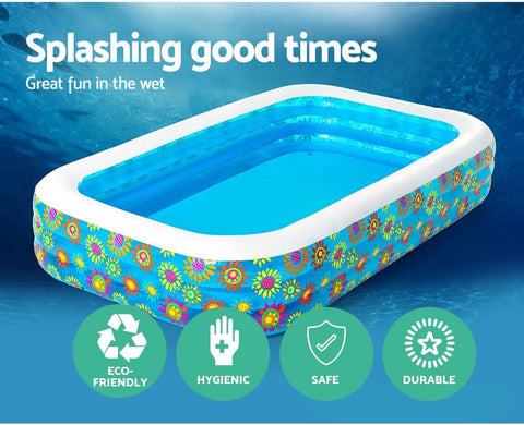 Happy Flora Inflatable Family Pool 305x183x56