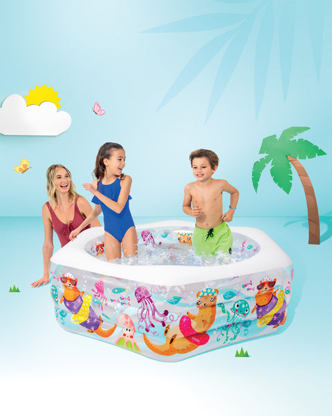 Happy Otter Inflatable Pool 191x178x61cm