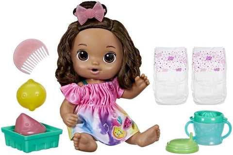 Baby Alive Fruity Sips Doll, Lemon, Pretend Juicer Baby Doll Set