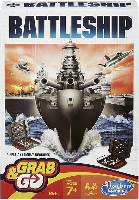 Hasbro Gaming Battleship Grab & Go Game, English
