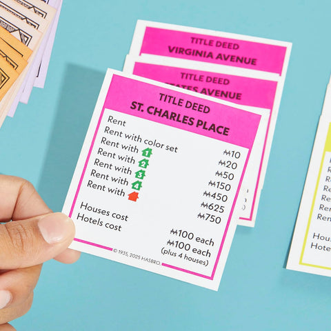 Monopoly Board Game, Classic Game with Storage Tray and Larger Tokens