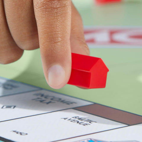 Monopoly Board Game, Classic Game with Storage Tray and Larger Tokens