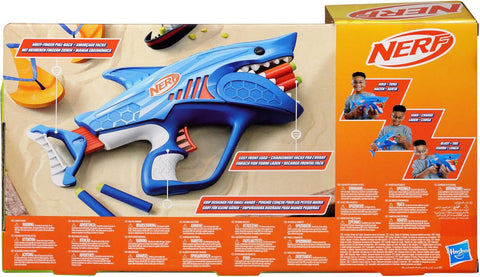 Hasbro Nerf Junior Wild Sharkfire  Dart Blaster, 8 Nerf Elite Darts