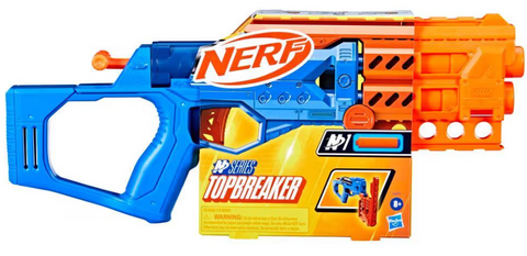 Hasbro Nerf N Series Topbreaker Dart Blaster, 4 Official Nerf N Series N1 Darts