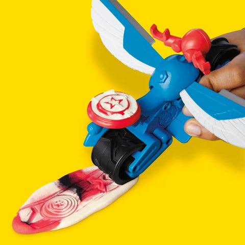 Hasbro Play-Doh Marvel Captain America Moto-Slicer Playset