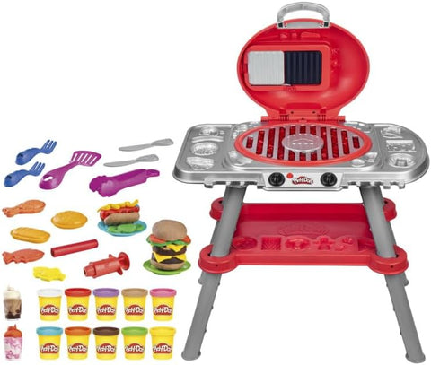 Hasbro Play-Doh Sizzlin' Grill Playset with Lights & Sounds, 17 Accessories