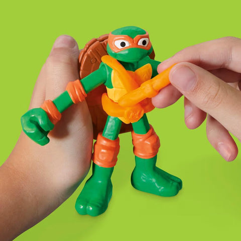 Hasbro Play-Doh Teenage Mutant Ninja Turtles Cowabunga Creations Bendy 4 Inch Action Figures Set