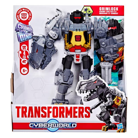 Hasbro Transformers Cyberworld Grimlock Chomp & Battle 9-Inch Action Figure