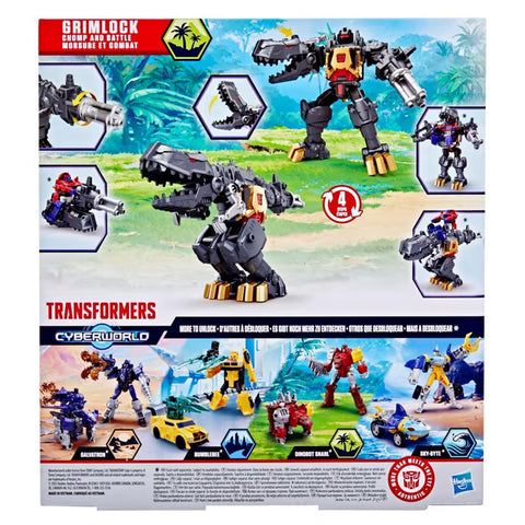 Hasbro Transformers Cyberworld Grimlock Chomp & Battle 9-Inch Action Figure