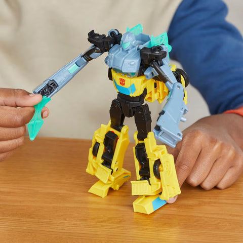 Hasbro Transformers EarthSpark Cyber-Combiner Bumblebee and Mo Malto Action Figures