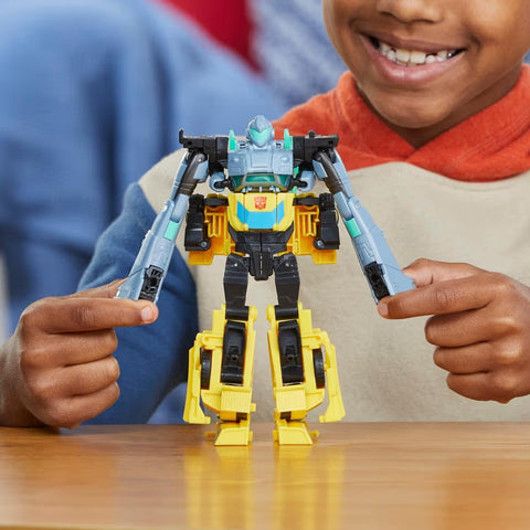 Hasbro Transformers EarthSpark Cyber-Combiner Bumblebee and Mo Malto Action Figures