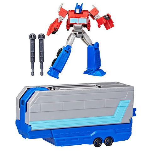Hasbro Transformers EarthSpark Optimus Prime Battle Trailer Playset