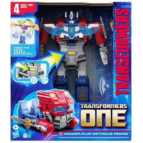 Hasbro Transformers One Power Flip Optimus Prime (Orion Pax) Action Figure 10-inch