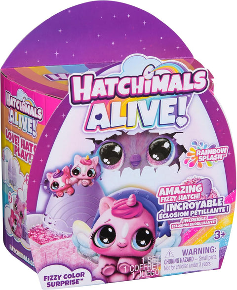 Hatchimals Alive Rainbow Splash Fizzy Color Surprise