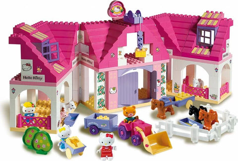 Hello Kitty's Big Farm, Unico Plus, 136 Pieces