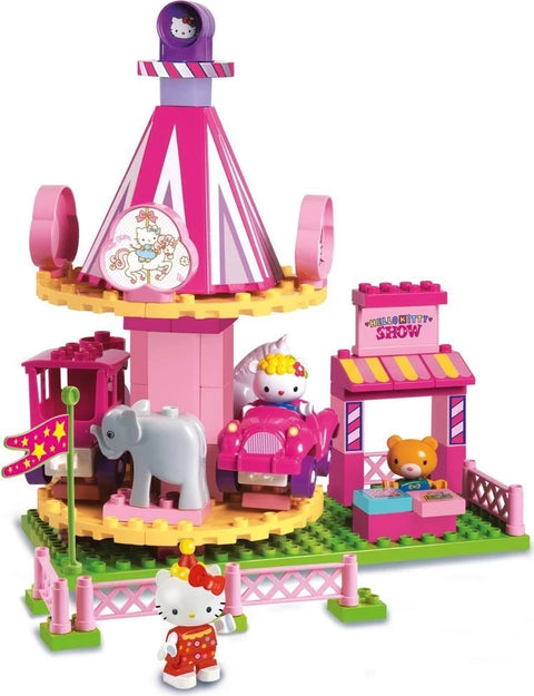 Hello Kitty's Fun Park Carrousel, Unico Plus, 80 Pieces