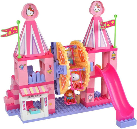 Hello Kitty's Fun Park with Wheel, Unico Plus, 114 Pieces