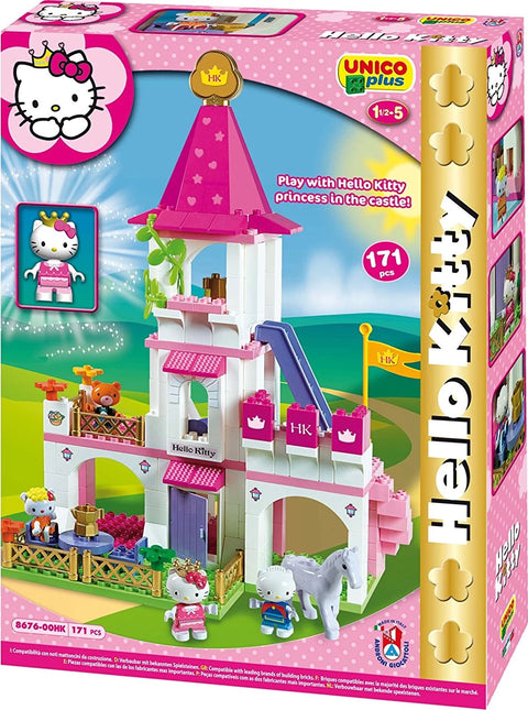 Hello Kitty's Large Princess Castle, Unico Plus, 171 Pieces