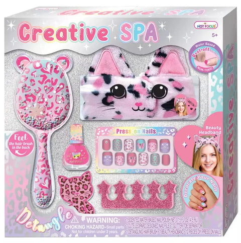 Hot Focus Creative Spa Leopard Vanity Essentials Set