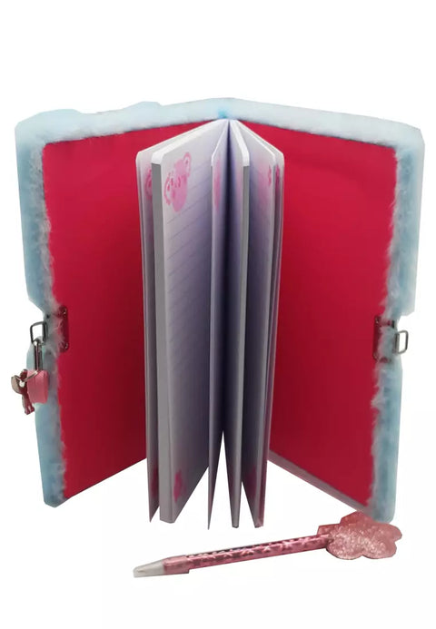 Hot Focus Fuzzy Diary Koala Diary Book With Lock Set