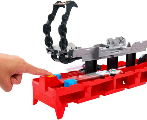 Hot Wheels City Hot Wheels Ultimate Dual Dragon Transporter & 2 1:64 Scale Cars