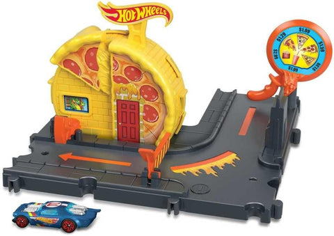 Hot Wheels City Speedy Pizza Pick-Up Track Set