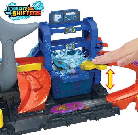 Hot Wheels City Ultra Shark Car Wash Playset