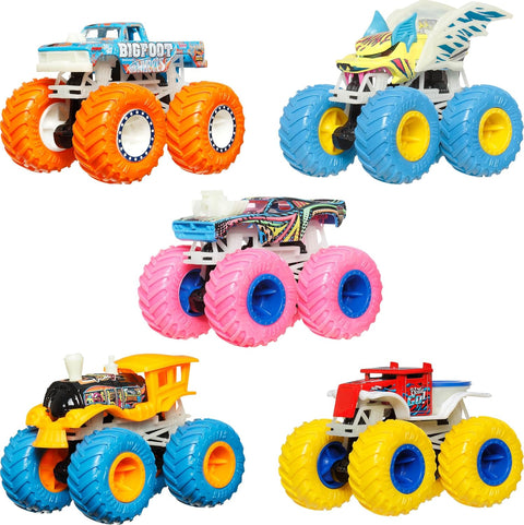 Hot Wheels Monster Trucks Die-Cast 1:64 Scale Truck Glow in The Dark Assorted