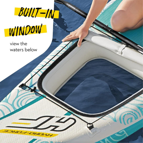 Hydro-Force™ Panorama™ Inflatable Stand-Up Paddleboard Set With Window 340x89x15cm