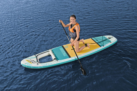 Hydro-Force™ Panorama™ Inflatable Stand-Up Paddleboard Set With Window 340x89x15cm