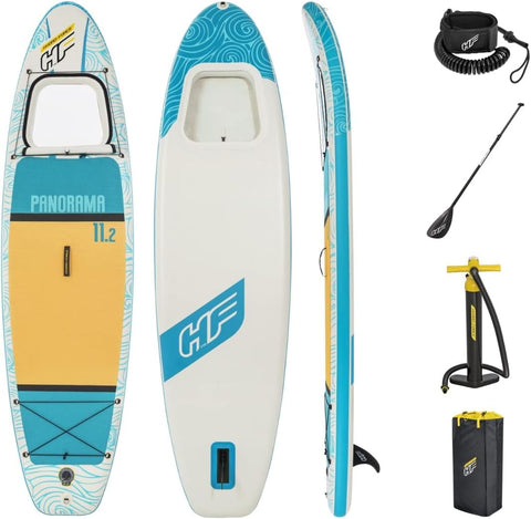 Hydro-Force™ Panorama™ Inflatable Stand-Up Paddleboard Set With Window 340x89x15cm