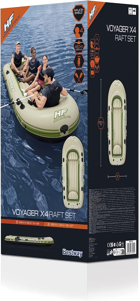 Hydro-Force™ Voyager™ X4 Raft Set 350x145cm