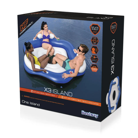 Hydro-Force™ X3™ 3-Person Inflatable Island 199x176cm