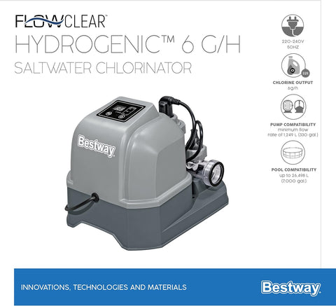 Hydrogenic™ 6 g/h Saltwater Chlorinator