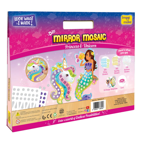 Imagimake Mirror Mosaic Princess & Unicorn