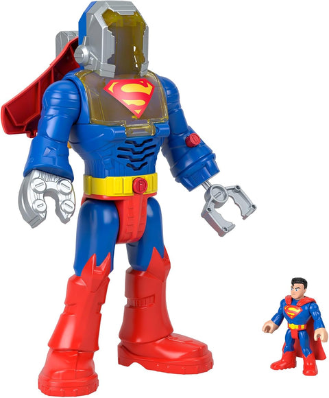 Imaginext DC Super Friends Superman Insider & Exo Suit Robot With Lights & Sounds 6 Pieces