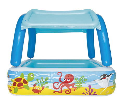 Inflatable Canopy Play Pool 140x140x114cm