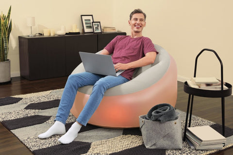 Inflate-A-Chair™ LED Air Chair 102x97x71cm