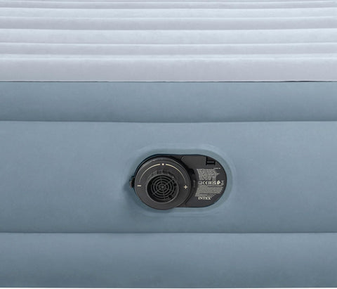 Intex Queen Plush Headboard Airbed with Built-in-pump 236x152x46cm