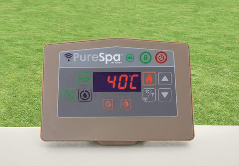 Intex PureSpa Bubble Chevron Deluxe Square Spa 211x71cm 4 Person