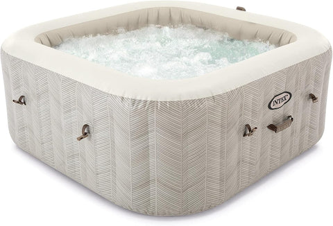 Intex PureSpa Bubble Chevron Deluxe Square Spa 211x71cm 4 Person