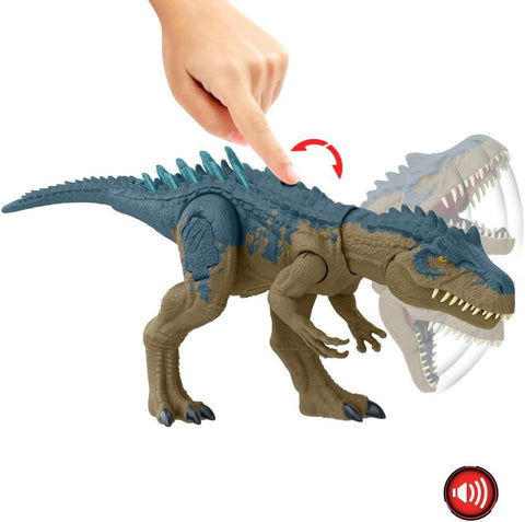 Jurassic World Ruthless Rampagin Allosaurus Dinosaur With Attack Move & Roar Sound hrx50