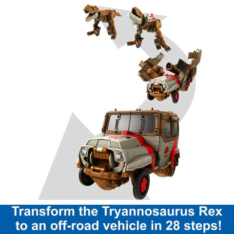 Jurassic World Transforming Tyrannosaurus Dinosaur To Truck, Chase N Roar