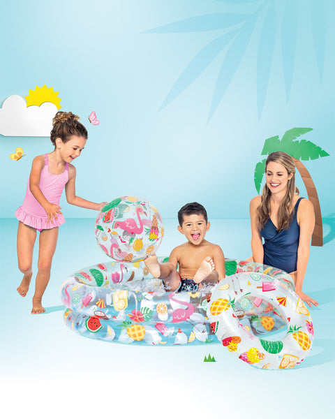 Just So Fruity Inflatable Kiddie Pool Set 122x25cm