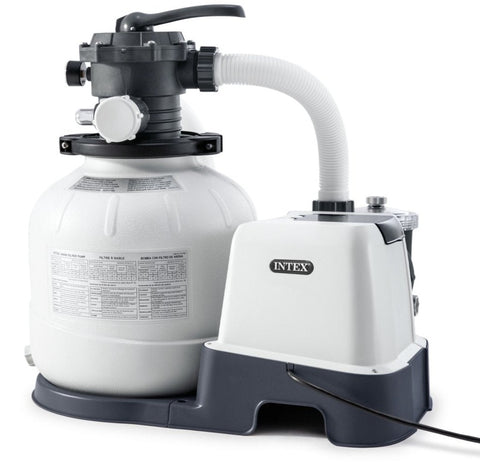 Intex - Krystal Clear Sand Filter Pump & QX2100 Saltwater System