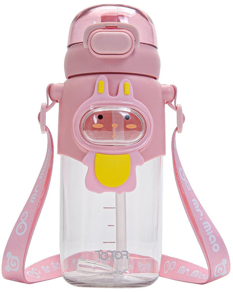 Pop Up Kids Water Bottle 600ml Bunny