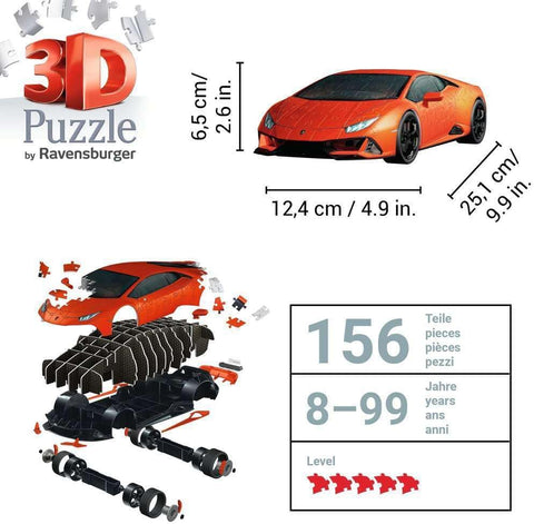 Lamborghini Huracan 3D Puzzle, 108 Pieces