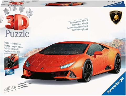 Lamborghini Huracan 3D Puzzle, 108 Pieces