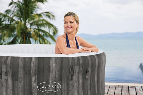 Lay-Z-Spa® Bahamas AirJet Dark Wood 180x66cm 4 Person